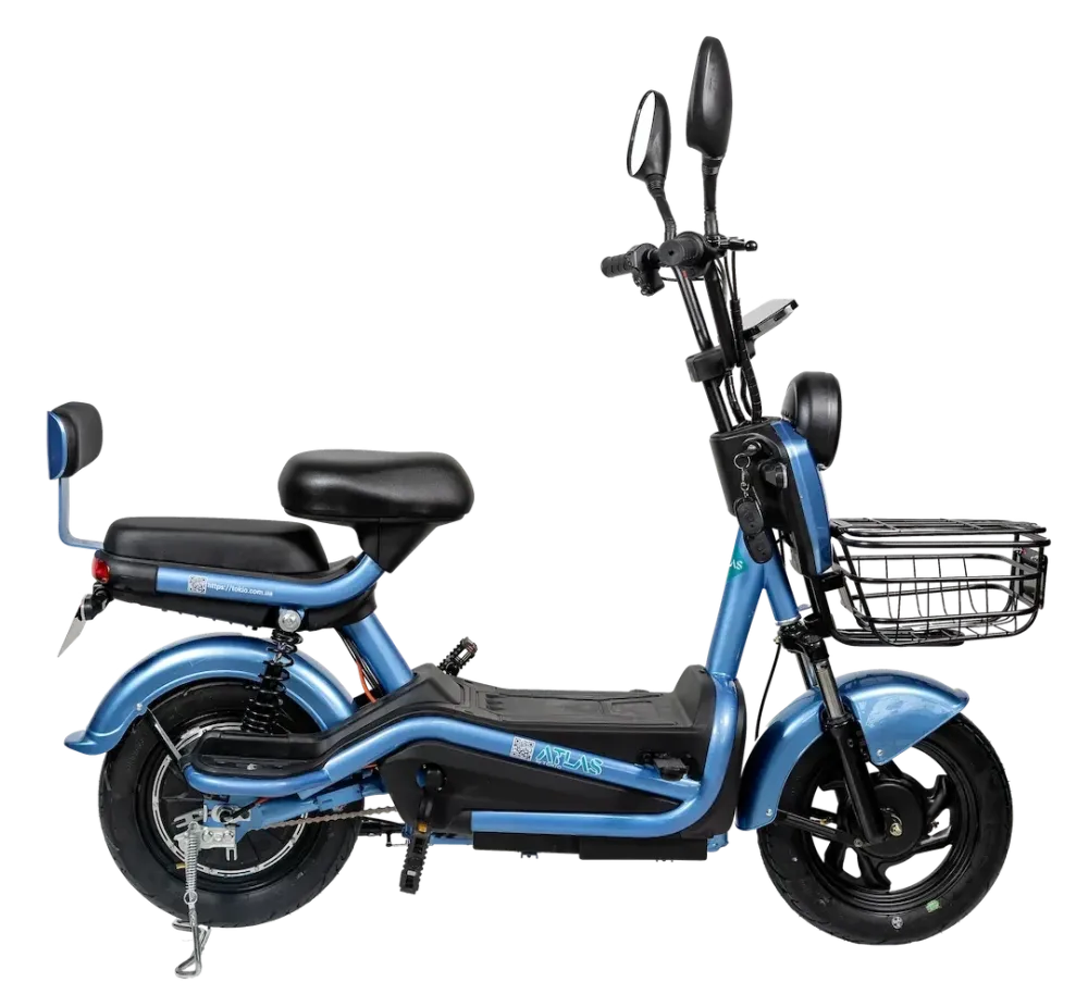 Електроскутер Atlas Elegant 500W Blue Київ - фото 3