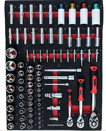 BX-015 Сервісна Шафа з Інструментами 356 Елементів, 7 Ящиків, Металева, Комплект для Майстерні Одеса