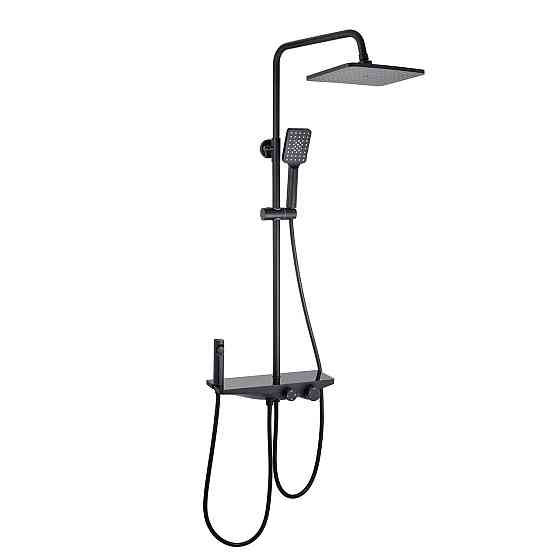 Душова система пристінна Kroner KRP Armada з гігієнічним душем - SCH066 чорна Київ