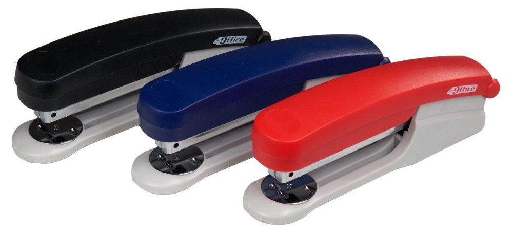 Степлер пластиковий №24/6 (20 арк.) "4Office" 65 мм. мікс кольори, 4-309-21, шт Київ - фото 1