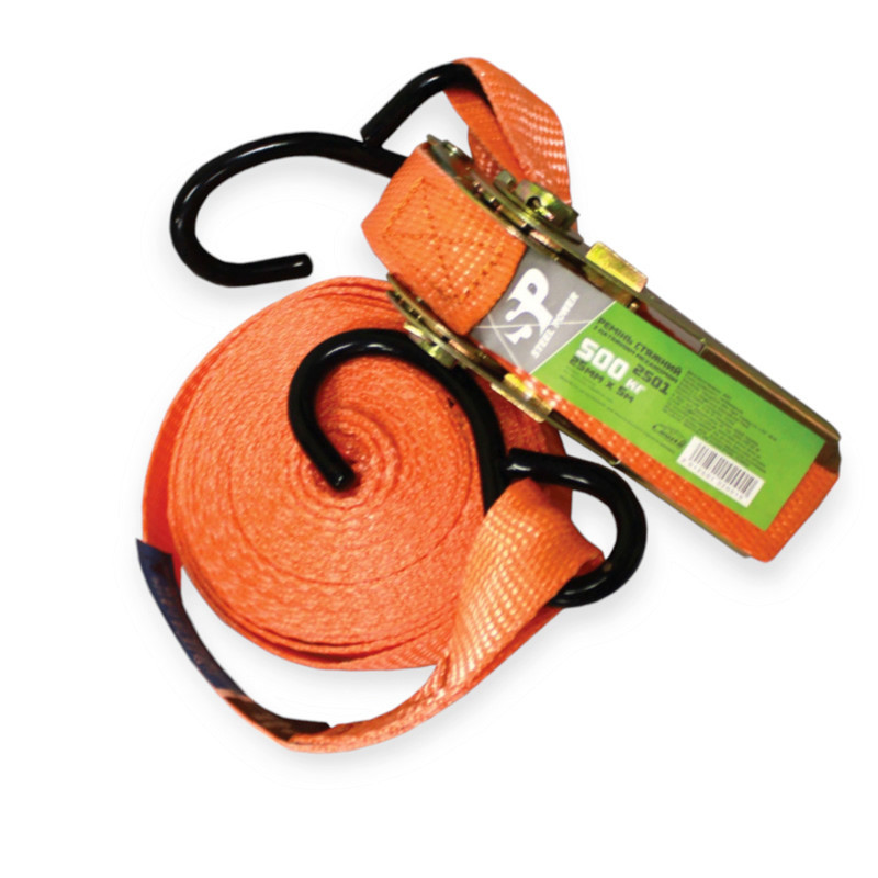 Тросик стяжний 0,5т х 5м х 25мм метал. ручка поліестер steel power Мукачево - фото 1