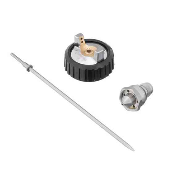 Комплект 1,8 мм форсунка, повітряна головка, голка до краскопультів HVLP BLACK M-DIAMOND (PT-0163, PT-0164, PT-0168) STORM Київ