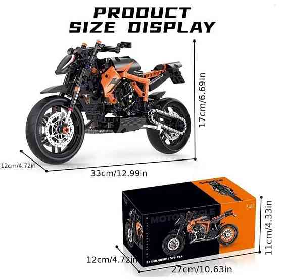 Конструктор мотоцикл Harley Davidson 586 деталей | Совместим с LEGO | Байк для взрослых и детей Киев