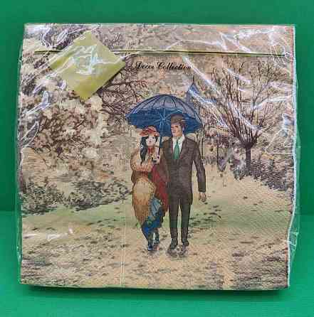 Тришарові серветки ЗЗхЗЗ 20шт Різдвяне побачення (1 пач.) Харків