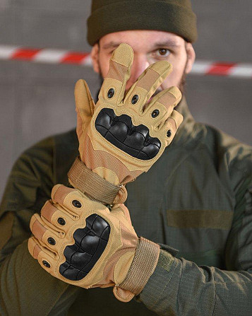 Перчатки OUTDOOR TACTICS ІЗ ЗАХИСТОМ coyot ВТ6011 Одесса - изображение 1