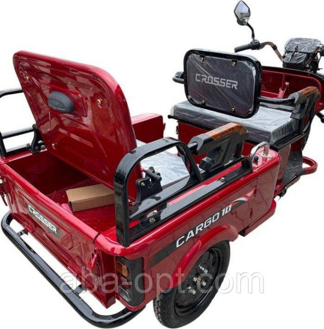 Електричний трицикл з кузовом CARGO-10-GP 1 1000W-60V-32Ah шини 12"/12" купити дешево в Україні Одеса - фото 7