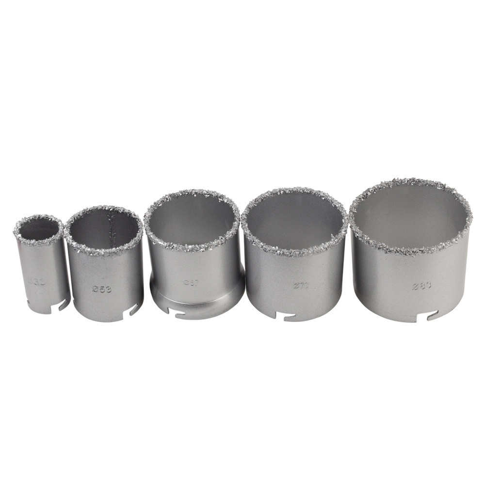 Коронки кольцевые с вольфрамовым напылением Ø33, 53, 67, 73, 83 мм + основание со сверлом (кейс) SIGMA (1512081) Киев - изображение 4