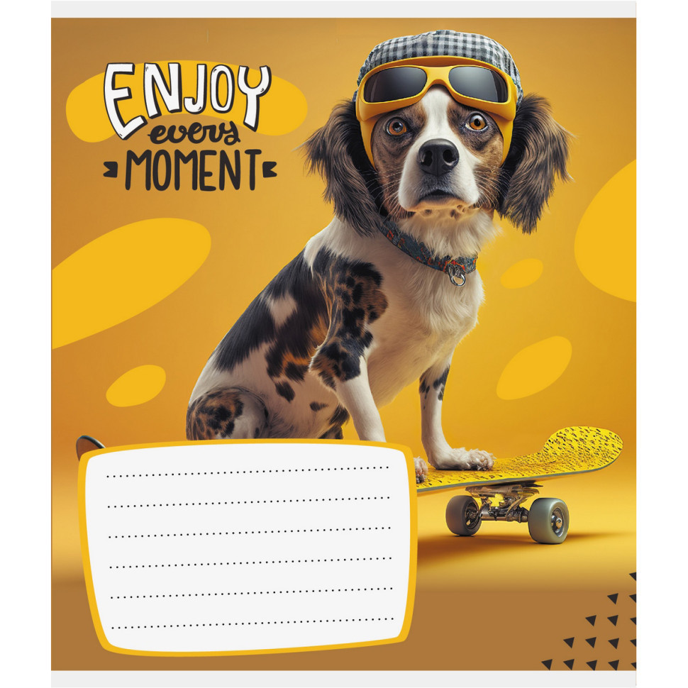 Зошит учнівський "Лови момент" 012-500240K-1 в клітинку, 12 аркушів Вінниця - фото 1