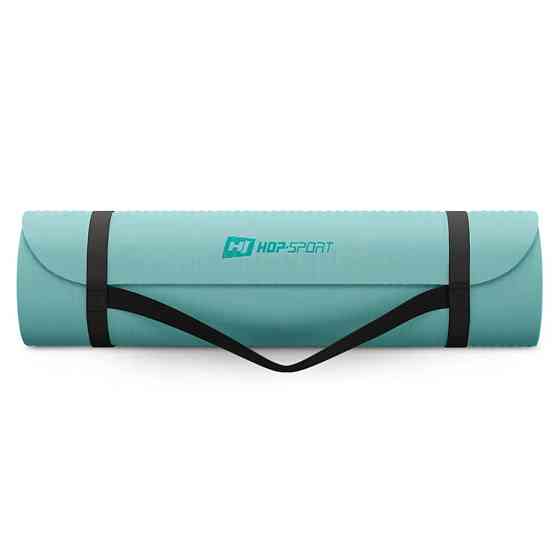 Коврик спортивный бирюзовый для тренировок йоги фитнеса пилатеса упражнений дома и в зале нескользящий HS 1см Киев