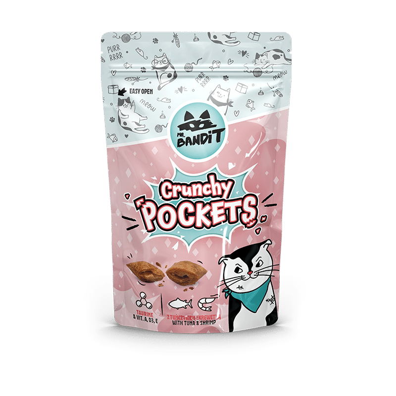 Ласощі для котів Містер Бандіт Mr.Bandit хрусткі подушечки з тунцем і криветками, 40 г термін до 12.25 Вінниця - фото 1