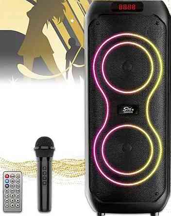 Колонка большая блютуз громкая с микрофоном FM для праздников мероприятий дачи дома. Харьков