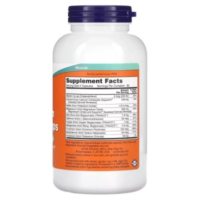 Вітамінно-мінеральний комплекс Now Foods Лакриця та Алоє Віра, DGL with Aloe Vera, 400 мг, 100 капсул¶Мультимінерали повного спектру, Foo (NF1544) Вінниця - фото 2