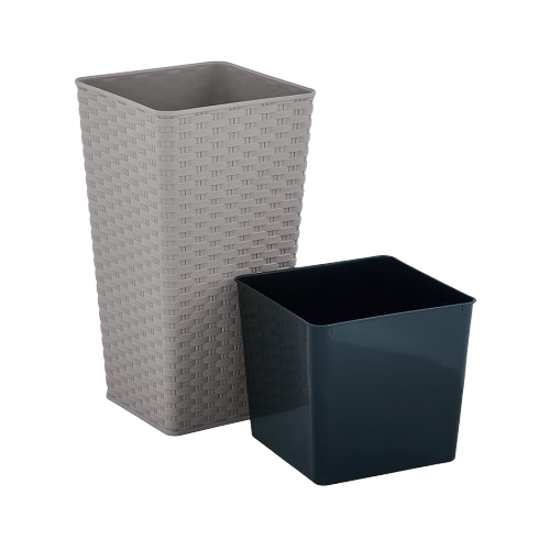 Вазон Ротанг 27*27*51см квадратний какао Алеана Житомир