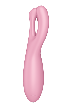 Гибкий смарт вибратор Satisfyer Threesome 4 Connect App розовый Sex Aura Киев