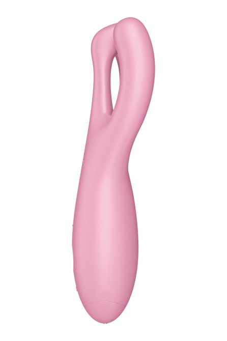Гибкий смарт вибратор Satisfyer Threesome 4 Connect App розовый Sex Aura Киев - изображение 3