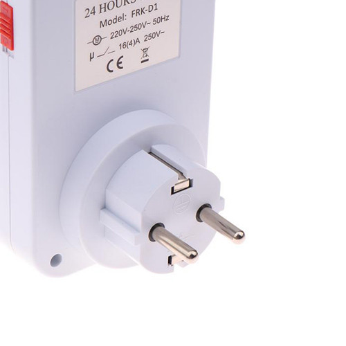 Таймер механический в розетку 24 часа, шаг 15 минут, 16А 3.5кВт, FRK-D1 Вінниця - фото 5