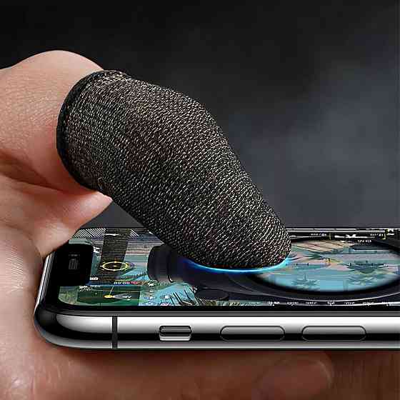 Напальчник ігровий HOCO GM4 Phantom Superconducting fiber mobile game finger cots(silver Fiber) Киев
