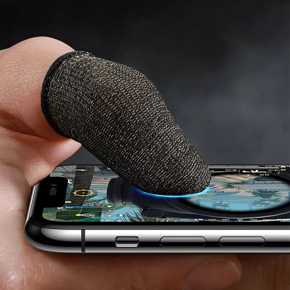 Напальчник ігровий HOCO GM4 Phantom Superconducting fiber mobile game finger cots(silver Fiber) Киев - изображение 4