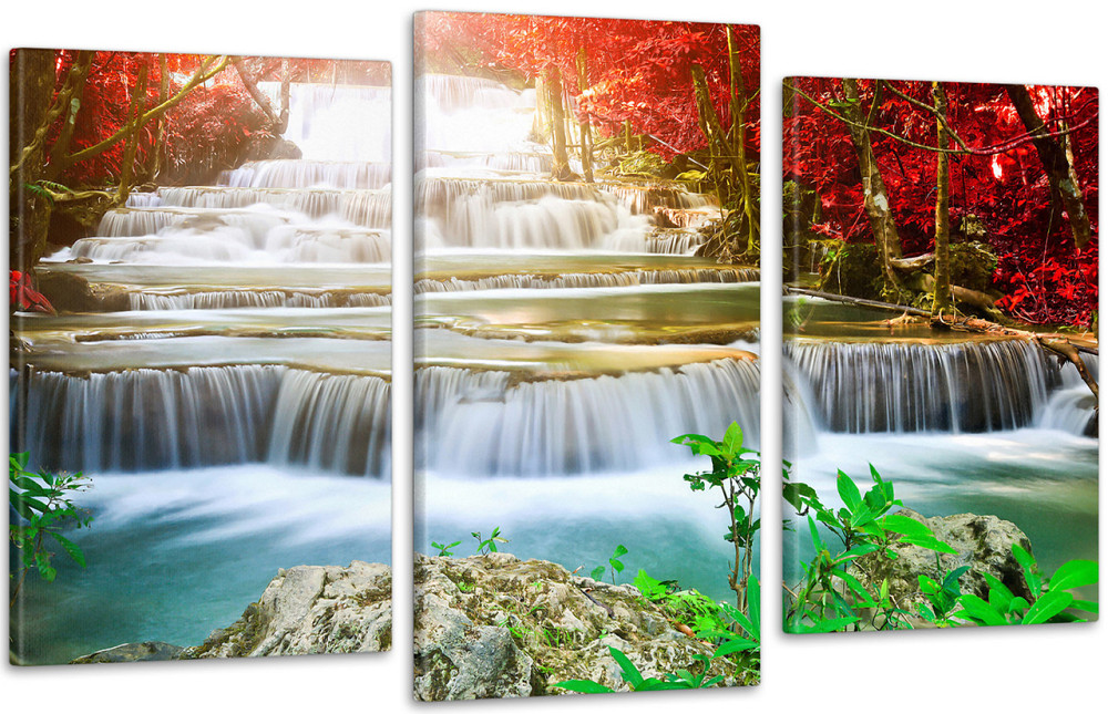 Модульна картина Природа Водоспад (53х100см) Art-191_3 Київ - фото 1