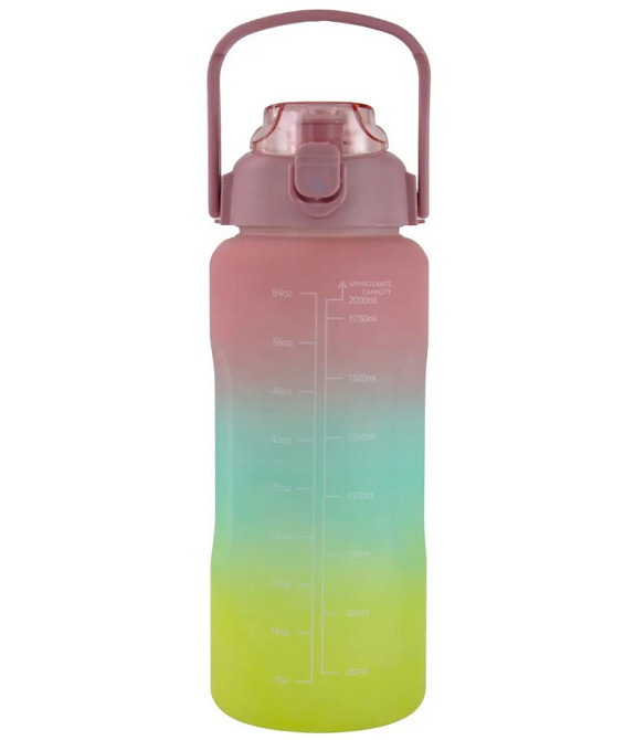 Набір пляшок для води 9045 300-900-2000 мл, 3 шт., різнобарвний Вінниця - фото 6