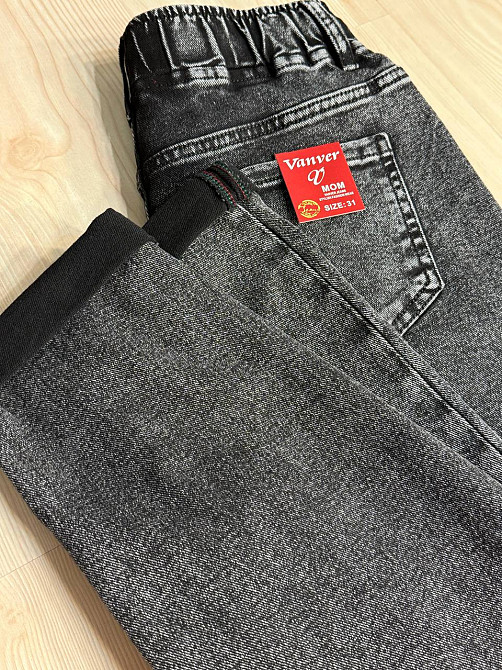 Джинси жіночі Vanver 82033 MOM comfort jeans з резинкою на талії чорні, чорний, 31, 31, 82 см, 108 с Одеса - фото 8