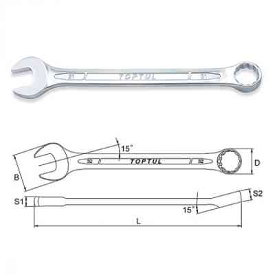 Ключ Toptul комбінований 17мм (AAEB1717) Вінниця