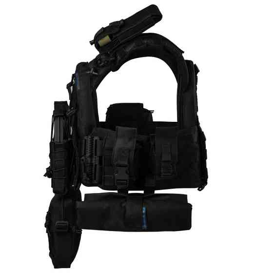 Плитоноска тактическая Warmor Gen.3 Pro Max с быстрым сбросом с подсумками (Черная) Киев