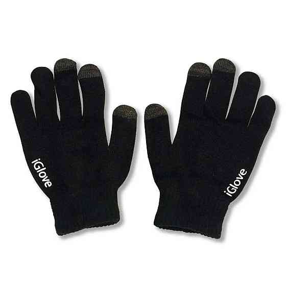 Перчатки для сенсорных экранов iGloves, унисекс, Черные / Сенсорные зимние перчатки для смартфона Киев