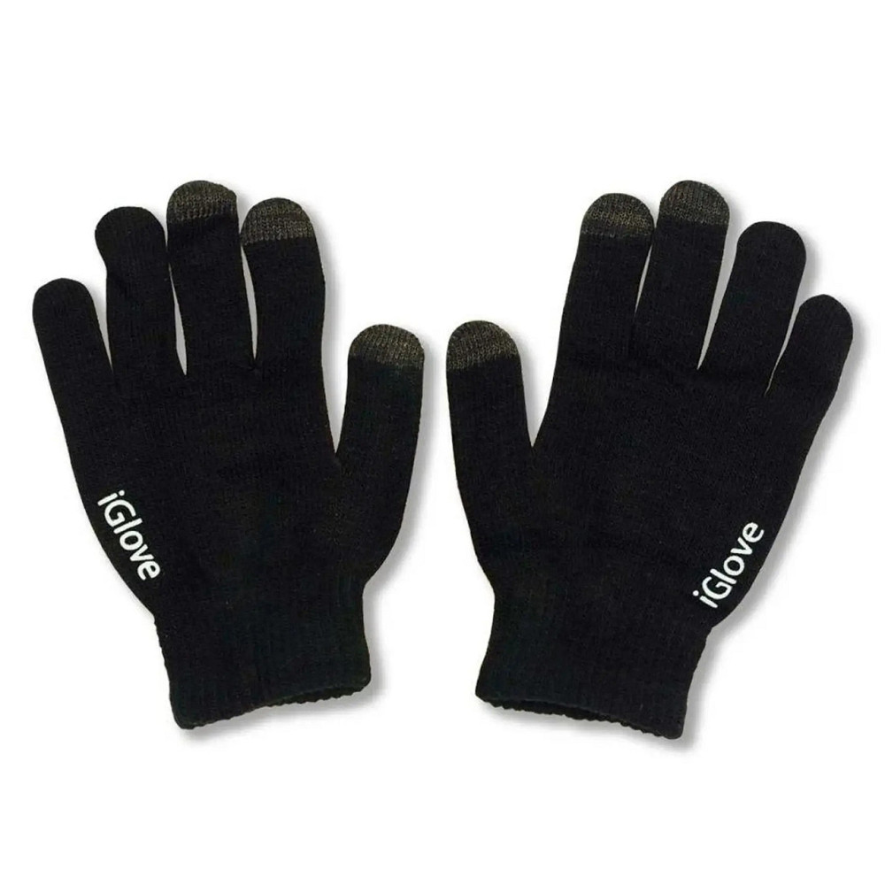 Рукавички для сенсорних екранів iGloves, унісекс, Чорні / Сенсорні зимові рукавички для смартфона Київ - фото 5