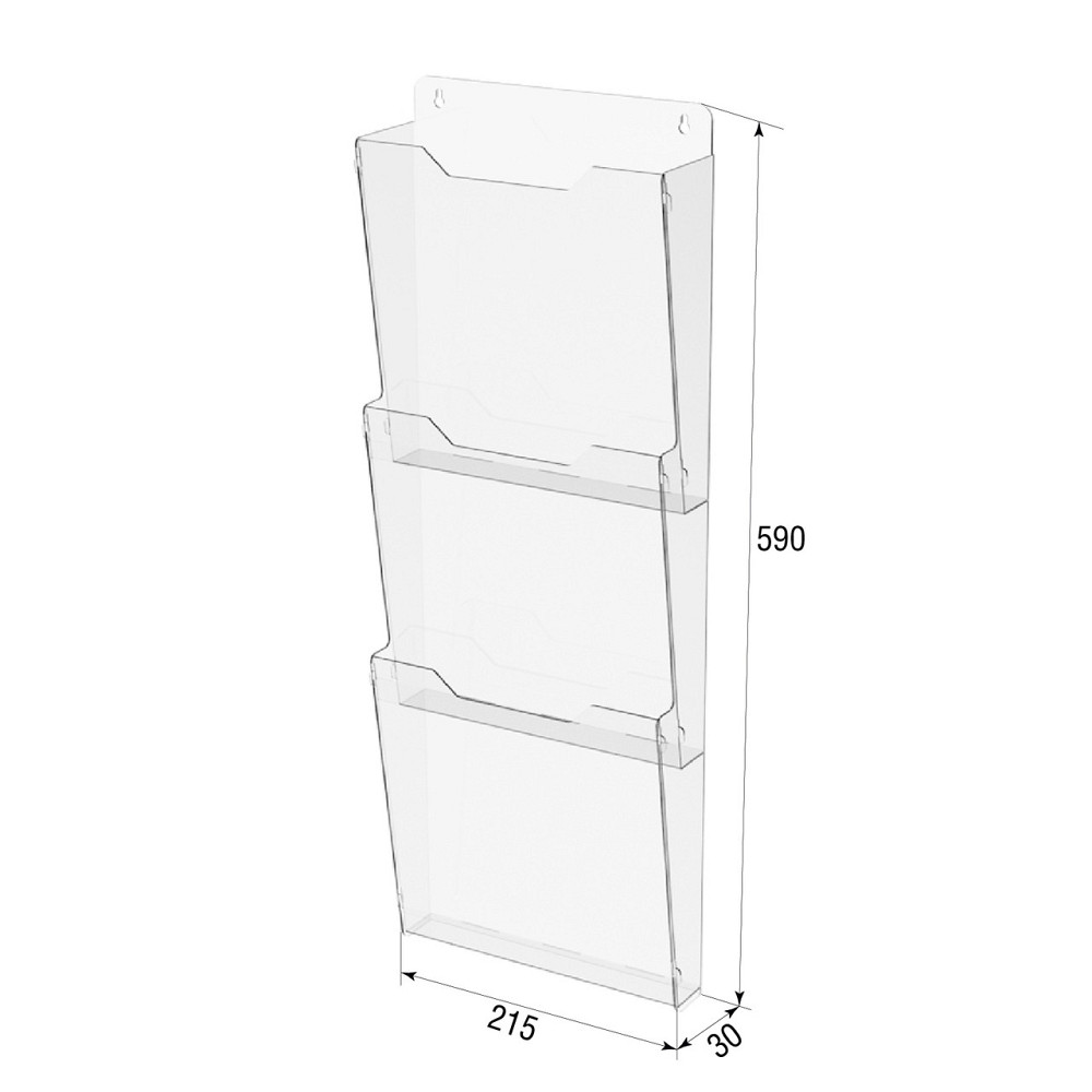 Кишеня буклетниця EKOSTAR А4 вертикальний 3 кишені Київ - фото 3