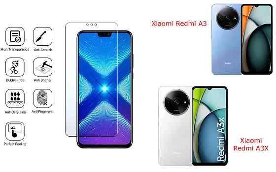 Защитное стекло NeoGlass для Xiaomi Redmi A3, Redmi A3X – ультрапрозрачное и устойчивое Киев