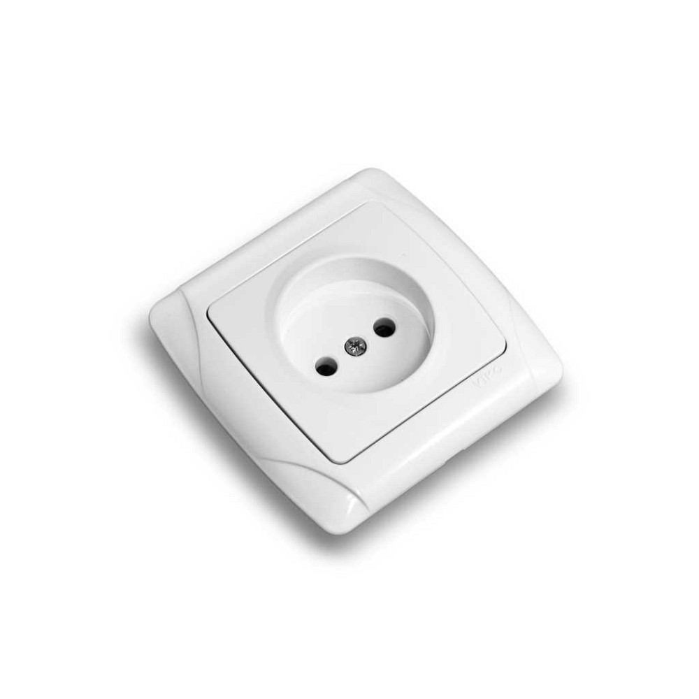 CARMEN Розетка без заземлення біла Viko Харків - фото 1