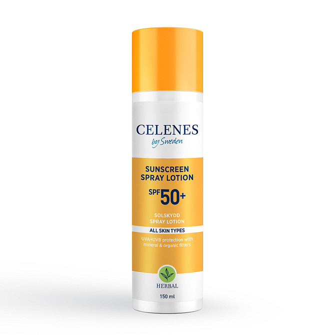 Солнцезащитный спрей-лосьон SPF 50+ Celenes 150 мл Винница - изображение 1