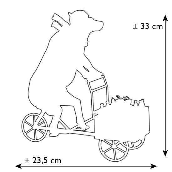 Статуэтка коллекционная корова Lait Triporteur (Size XL) полистоун Киев