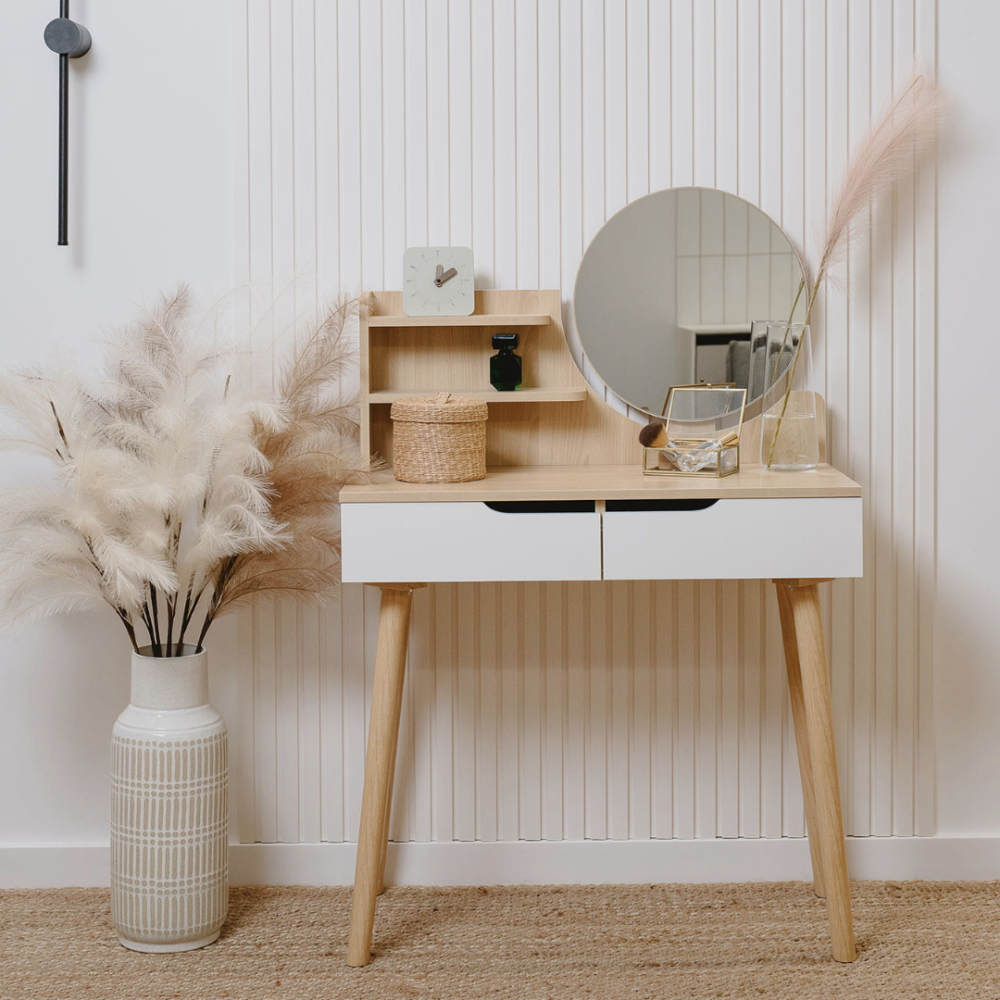 Туалетний столик Jumi Scandi з шухлядами, світлий бук Київ - фото 7