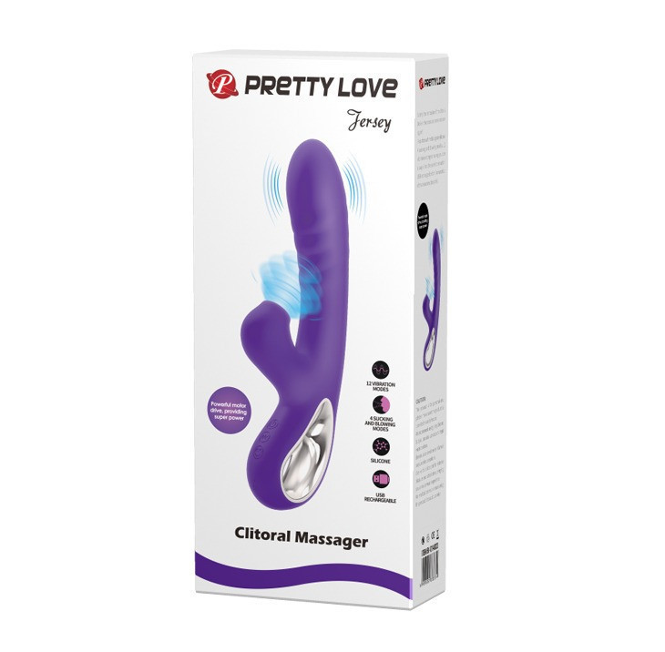 Вибратор с клиторальным стимулятором Jersey Pretty Love Sex Aura Киев - изображение 7