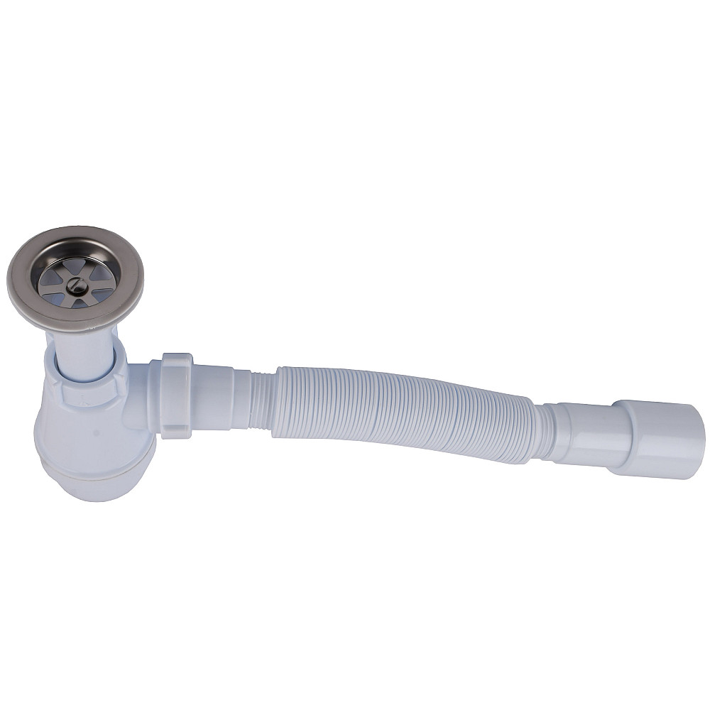 Сифон OPTIMUM 11/4″*40 для умивальника з литим випуском та гофротрубою 40*40/50 OPTI 12043 Тернополь - изображение 7