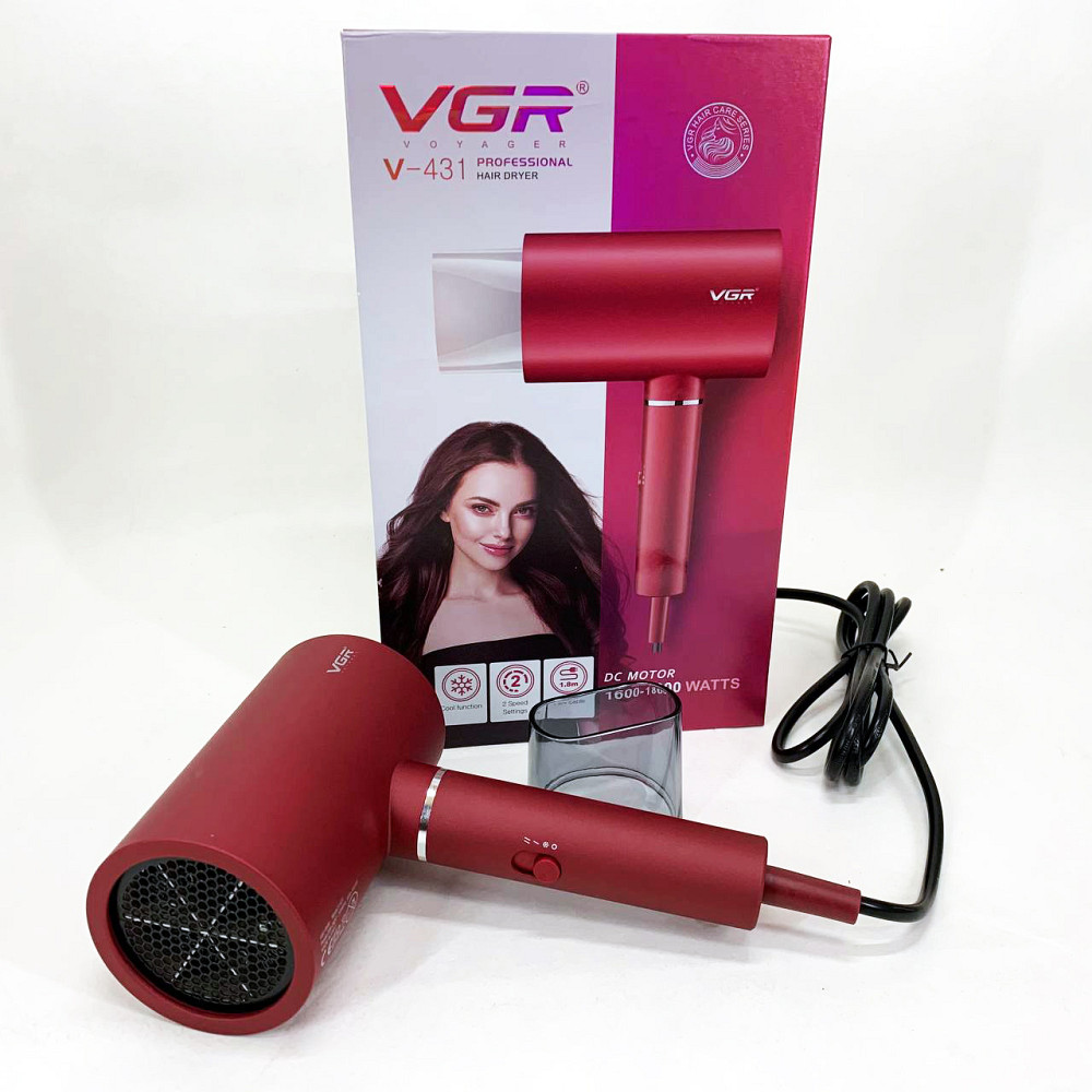 Фен для дома и салона, Фен для укладки прически волос с насадками универсальный VJ-54 Львов - изображение 3