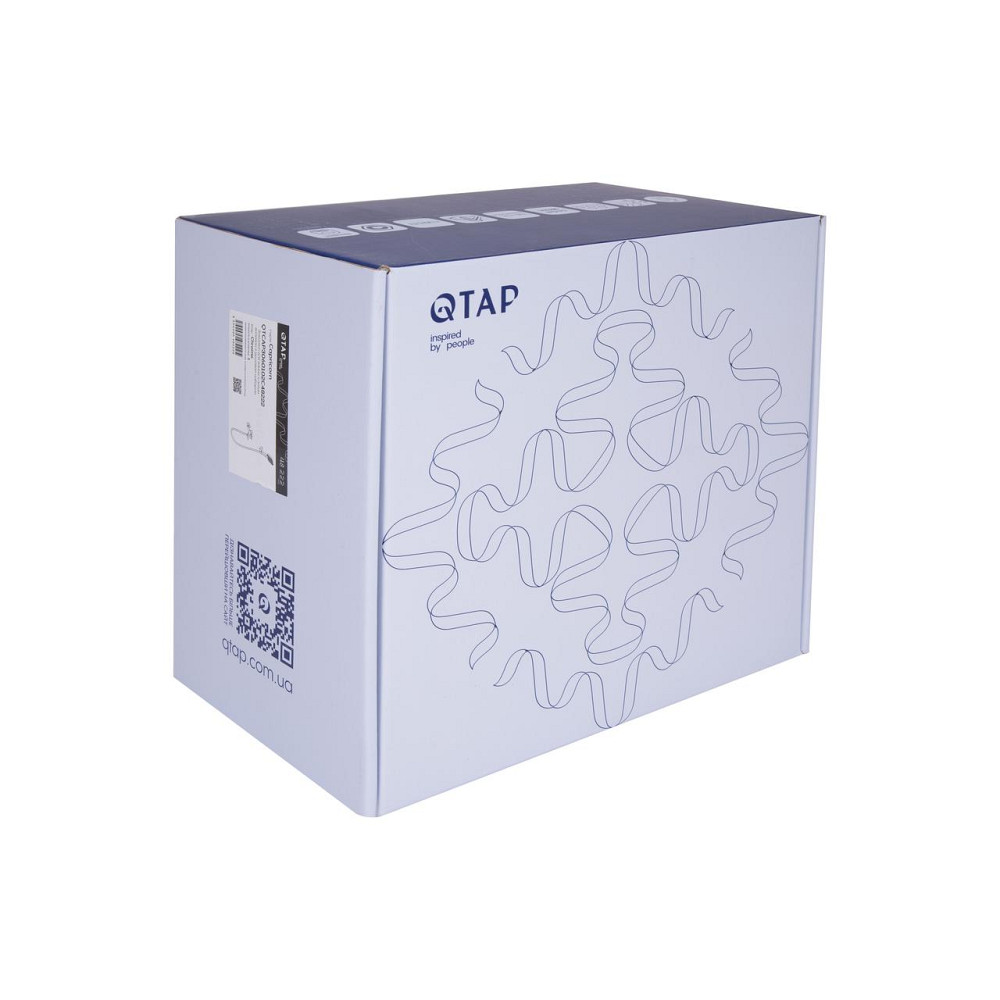 Змішувач для ванни Qtap Capricorn з душовим гарнітуром Chrome (k35) QTCAP3060102C48222 Київ - фото 8