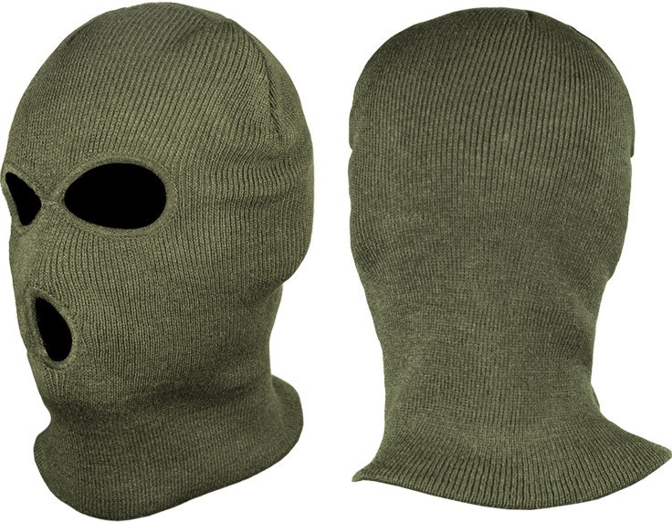 Універсальна Тактична Балаклава зимова з 3 отворами Mil-Tec від Sturm (12114001) Olive Нововолинськ - фото 1