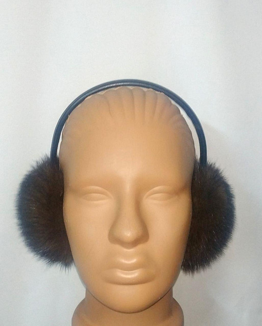 Наушники меховые норковые Шоколадный Харьков - изображение 3