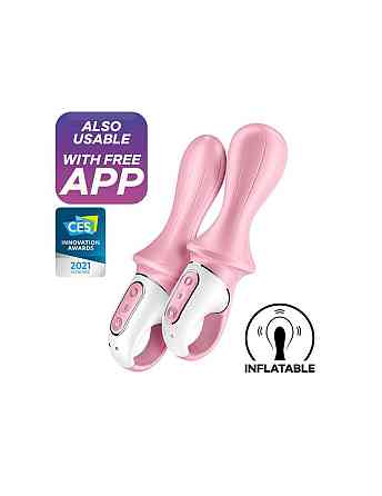 Анальный смарт-вибратор Satisfyer Air Pump Booty 5+, надувается Sex Aura Киев