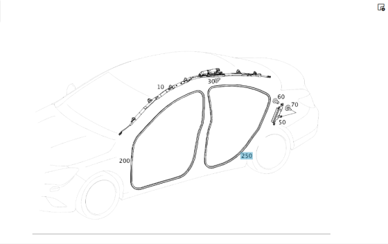 Mercedes-Benz  A1176920176 Ущільнювач отвору задніх дверей CLA C117 Одеса