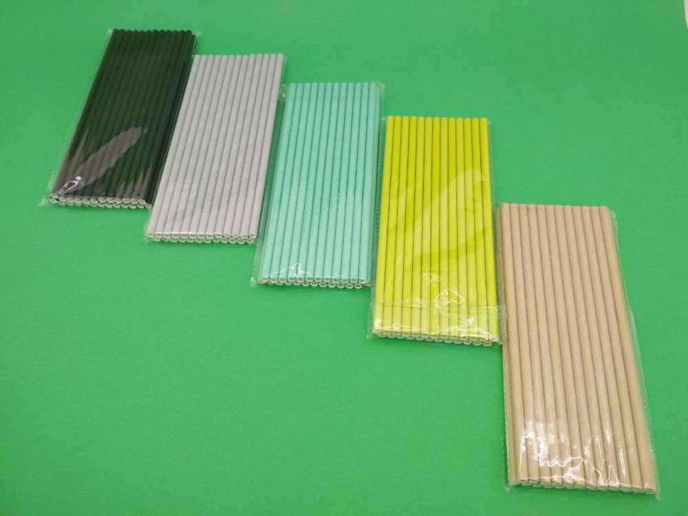 Соломка паперова трубочка 25шт однотонна асорті (1 пач.) Харків - фото 1