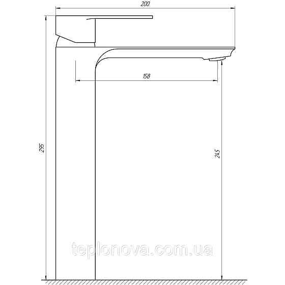 Смеситель для умывальника Globus Lux Niagara GLN-0201 Черновцы