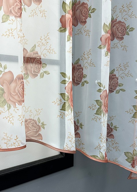 Кухонна арка VR-Textil № 000к білий з пудровим 280х150 см (51-242) Київ - фото 6