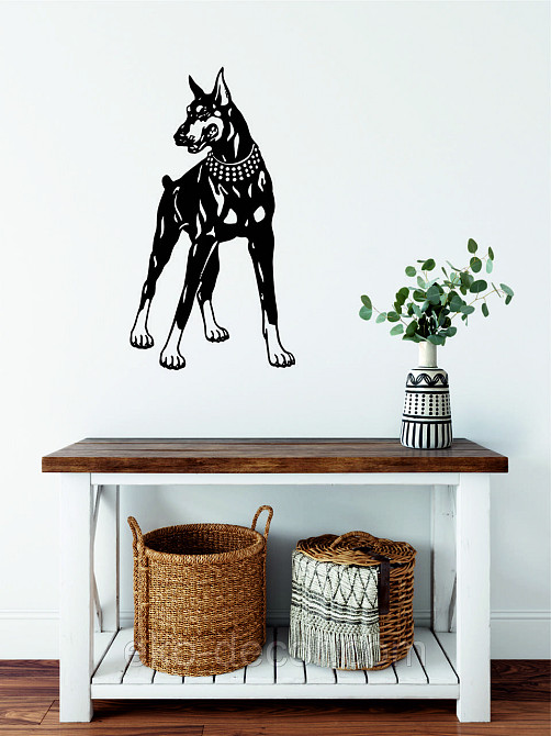 Декоративне настінне Панно «Доберман», Декор на стіну Київ - фото 8