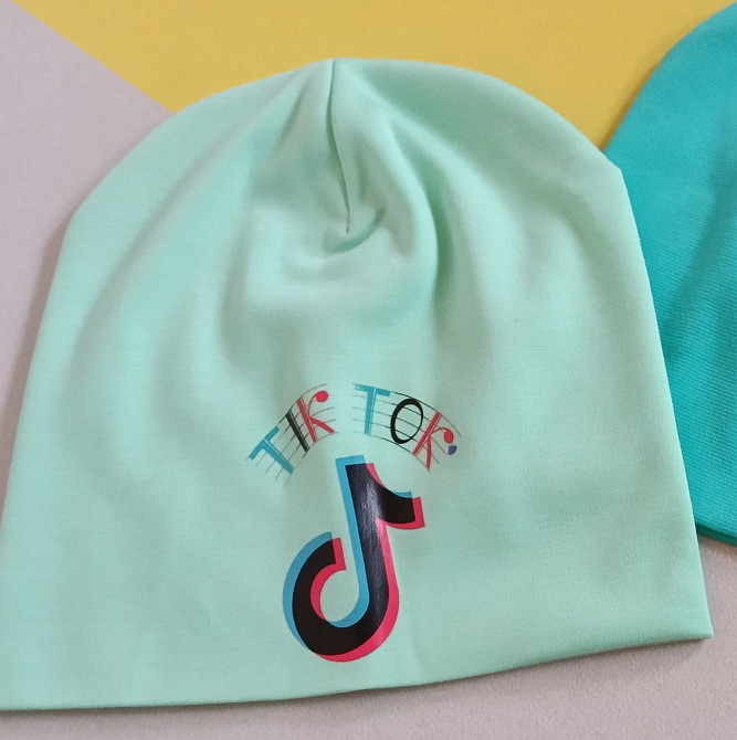 Шапка легкая демисезонная трикотажная 52-56см Киев - изображение 2