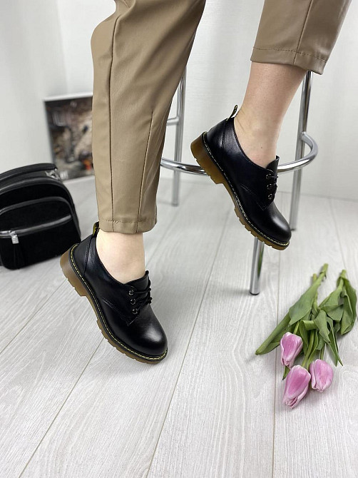 Sothby 's Туфлі жіночі Sothby 's M-375 чорні (весна-осінь, шкіра натуральна) (3113) Коломыя - изображение 4