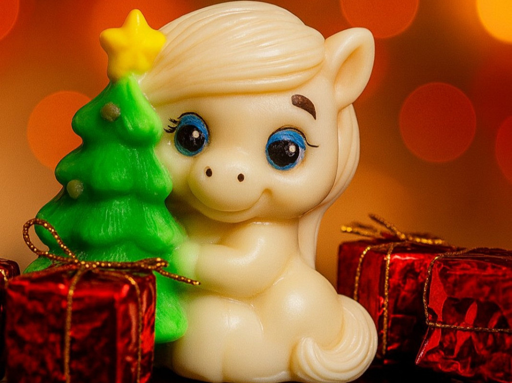 Новорічне мило ручної роботи "Конячка" Символ 2026 року Київ - фото 1